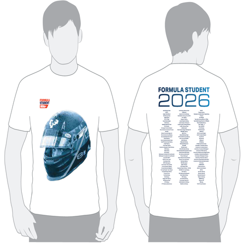 Formula Student 2026 - Leaver Style Tee (White)